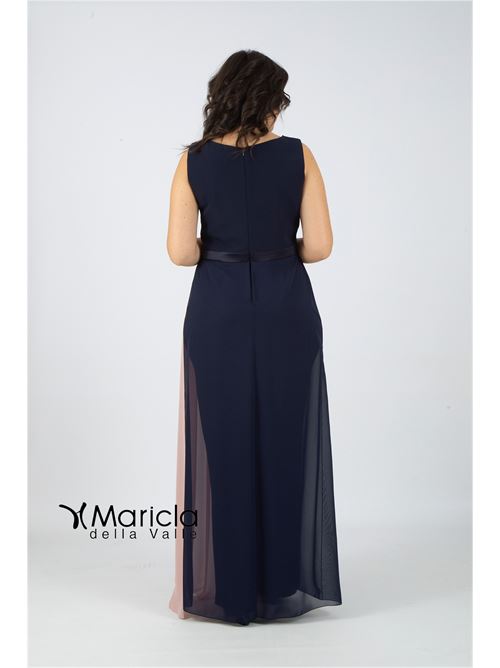 bicolore con ricamo PAOLA FORTI | PF100/22BLU